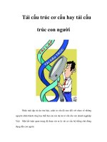 Tài liệu Tái cấu trúc cơ cấu hay tái cấu trúc con người ppt