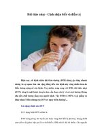 Tài liệu Đái tháo nhạt - Cách nhận biết và điều trị docx