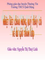 Gián án tiết 33. Cacbon (thi GV giỏi)