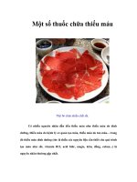 Tài liệu Một số thuốc chữa thiếu máu doc