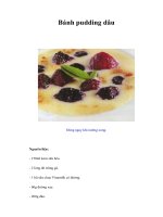 Tài liệu Bánh pudding dâu pptx