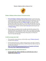 Tài liệu Windows Malicious Software Removal Tool ppt