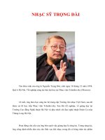 Tài liệu NHẠC SỸ TRỌNG ĐÀI pdf