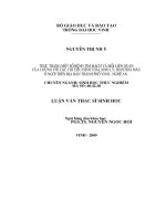 Thực trạng một số bệnh tim mạch và mối liên quan của chúng với các chỉ tiêu hình thái, sinh lý, sinh hoá máu ở người trên địa bàn thành phố vinh   nghệ an 