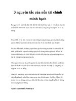 Tài liệu 3 nguyên tắc của nền tài chính minh bạch ppt