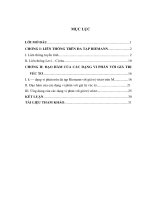 Đạo hàm của các dạng vi phân với giá trị vectơ luận văn thạc sỹ toán học 