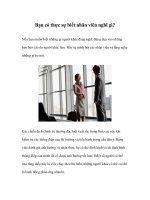 Tài liệu Bạn có thực sự biết nhân viên nghĩ gì? doc