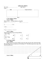 Tài liệu Kiem tra Toan 9