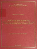 Cơ chế, chính sách và biện pháp quản lý hoạt động nhập khẩu của việt nam trong bối cảnh hội nhập kinh tế quốc tế 