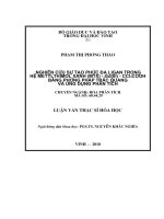Nghiên cứu sự tạo phức đa LIGAN trong hệ METYLTHIMOL XANH (MTX)   gd (III)  CCL3COOH bằng phương pháp trắc quang và ứng dụng phân tích 