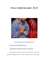 Tài liệu Stress và bệnh tim mạch – Kỳ II ppt