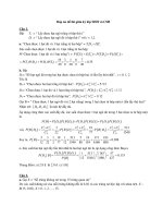 Đáp án đề thi giữa kỳ lớp SHH và CSH 