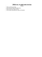 Bài soạn kiem tra 15 phut mon tin hoc