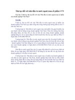 Tài liệu Thủ tục đối với nhà đầu tư nước ngoài mua cổ phần ở VN pptx