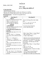 Bài giảng Giáo án lớp 2 tuần 19 + 20 CKT + KNS