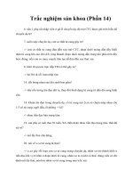 Tài liệu Trắc nghiệm sản khoa (Phần 14) docx