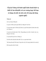 Tài liệu Cấp lại Chứng chỉ hành nghề kinh doanh dịch vụ thiết kế tàu biển(đối với các trường hợp: hết hạn sử dụng, bị mất, bị rách, nát, bổ sung nội dung ngành nghề) ppt