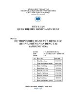 Hệ thống điều hành vừa đúng lúc (JIT) và những vận dụng tại công ty samsung vina 