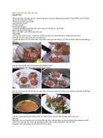 Mực ống dồn thịt hấp xốt me 