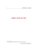 Tài liệu Miến ngon Hà Nội ppt