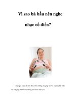 Tài liệu Vì sao bà bầu nên nghe nhạc cổ điển? pdf