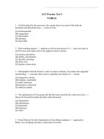 Tài liệu Test for SAT 3 pptx