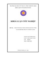 Phân tích hoạt động kinh doanh máy tính tại chi nhánh công ty cổ phần LITEK 