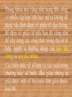 Bài giảng BÀI 1: QUY TẮC CỘNG