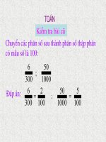 Gián án Tỉ số phần trăm