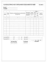 Tài liệu BIỂU MẪU 