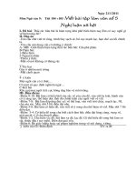 Bài giảng Bài viết số 5- đáp án và biểu điểm