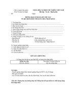 Tài liệu Mẫu thông báo lô hàng đủ thủ tục về qui định đối với hàng hóa nhập khẩu pptx