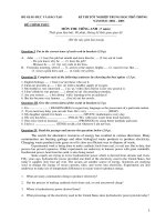 Tài liệu Đề thi chính thức môn Tiếng Anh (Hệ 7 năm) năm 2002-2003 pdf