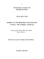 Nghiên cứu mô hình điện toán đám mây cài đặt   thử nghiệm   đánh giá 