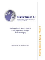 Tài liệu Hướng dẫn sử dụng quản lý dữ liệu 