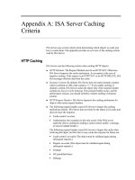 Tài liệu Appendix A: ISA Server Caching Criteria pdf