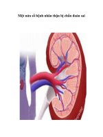 Tài liệu Một nửa số bệnh nhân thận bị chẩn đoán sai ppt