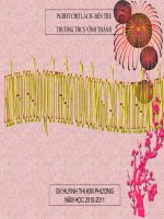 Gián án phương trình chứa ẩn ở mẫu(tiết 2)