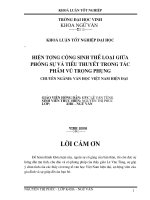 Hiện tượng cộng sinh thể loại giữa phóng sự và tiểu thuyết trong tác phẩm của vũ trọng phụng 