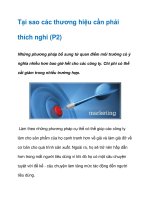 Tài liệu Tại sao các thương hiệu cần phải thích nghi (P2) doc