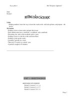 Tài liệu Giáo án Anh 6 (1-32)