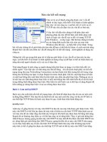Tài liệu Sửa các kết nối mạng ppt