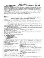 Bài soạn Tiết 34- Phương Trình bậc nhất 2 ẩn số- đại số 9