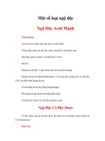 Tài liệu Một số loại ngộ độc docx