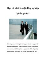 Tài liệu Bạn có phải là một đồng nghiệp 