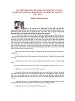 Tài liệu CÁC MÔ HÌNH THỂ CHẾ KINH TẾ THỊ TRƯỜNG VÀ NỀN KINH TẾ THỊ TRƯỜNG ĐỊNH HƯỚNG XÃ HỘI CHỦ NGHĨA Ở VIỆT NAM docx