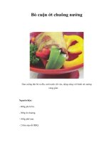 Tài liệu Bò cuộn ớt chuông nướng pptx