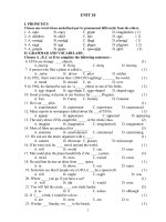 Gián án ĐC ôn thi HK II