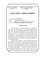 Bài soạn Sáng kiến kinh nghiệm của Hoạt động ngoài giờ lên lớp