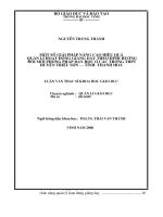 Một số giải pháp nâng cao hiệu quả quản lí hoạt động giảng dạy theo định hướng đổi mới phương pháp dạy học ở các trường THPT huyện triệu sơn   tỉnh thanh hoá 